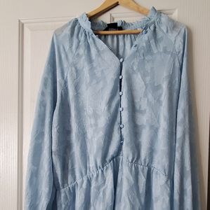 🌺2 for 20🌺GUC - Dusty Blue peplum Blouse